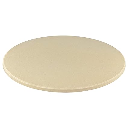 Jamestown Pizzastein inkl. Blech mit Griffen | Hochwertiges Grillzubehör für ein abwechslungsreiches Barbecue