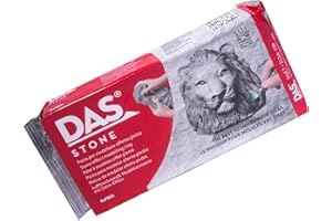 DAS Air-Hardening Modeling Clay - Stone Air Dry Clay 2.2lb Block - Pliable Air Clay for Sculpting and Coating - Introductory 
