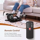 MERACH Under Desk Elliptical Machine 12 Speed Remote Control Quiet Pedal view 5