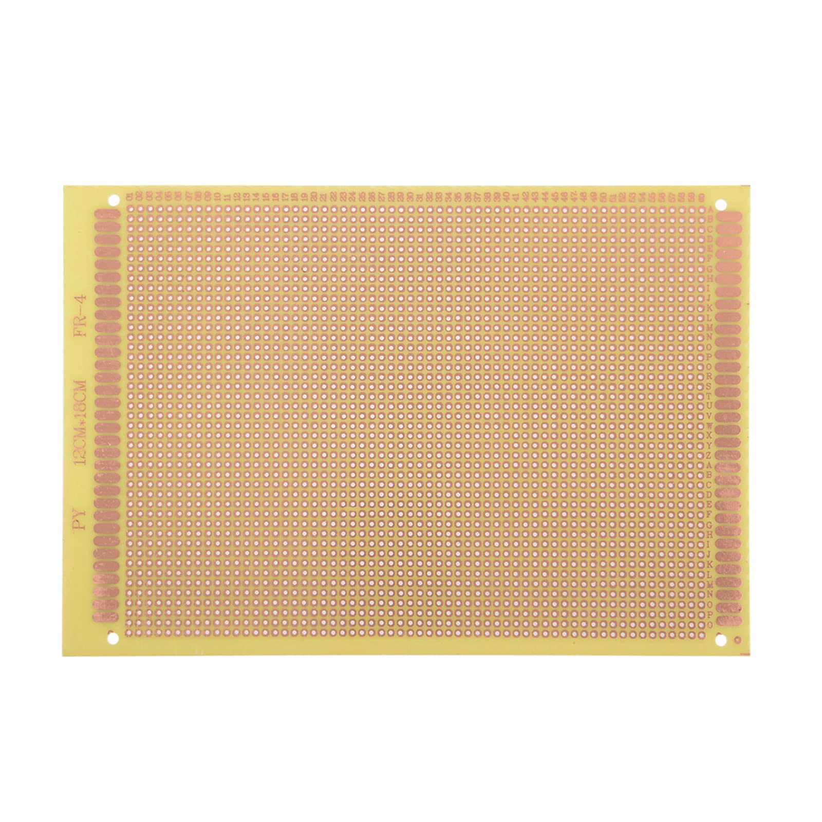 YOKIVE 2 Pcs Single Sided Universal Printed Circuit Boards, FR-4 PCB Plated Copper Board, Good for DIY Soldering Electronic Projects (Yellow, 120x180mm)