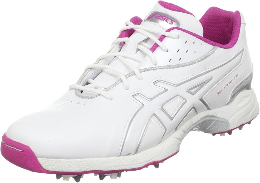 ASICS GelTour Lyte Womens White Faux Leather Golf Shoes Size UK 8