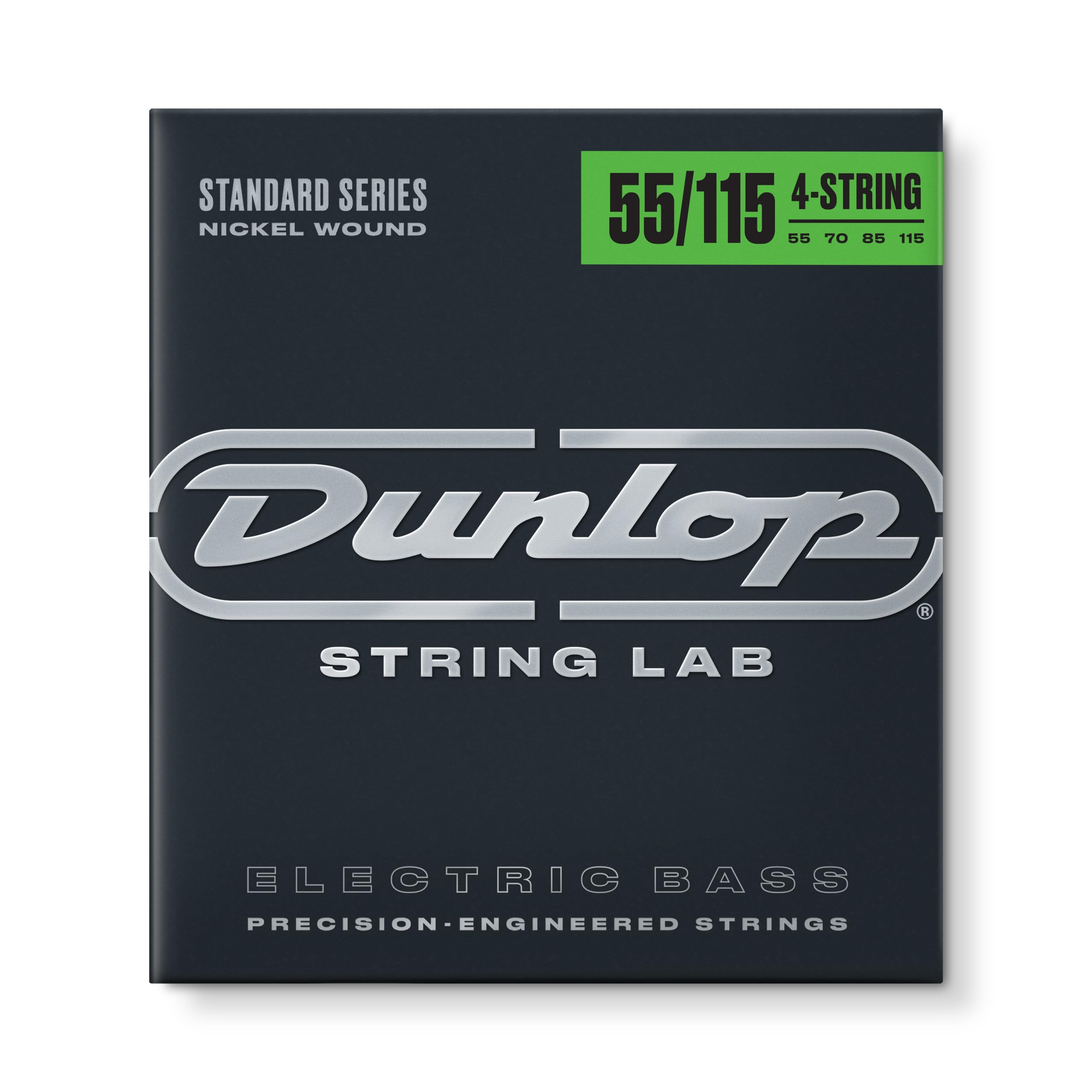Dunlop DBN55115 Nickel Wound Bass Strings, Extra Heavy.055–.115, 4 Strings/Set — image 1