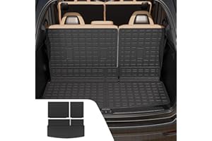 Dattumar Cargo Liner Compatible with 2018-2025 Ford Expedition Lincoln Navigator 7&8 Seater (Not Fit Max or L) All Weather Back Seat Cover 2024 Expedition Accessories (Trunk Mat+3rd Row Backrest Mats)