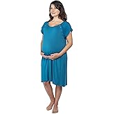 Three Little Tots Plus Size Labor and Delivery Hospital gown Maternity Nursing Nightgown Multi