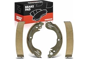 A-Premium Rear Ceramic Drum Brake Shoes Set Compatible with Select Nissan, Jeep, Dodge, Chrysler Models - Sentra Versa 2007-2