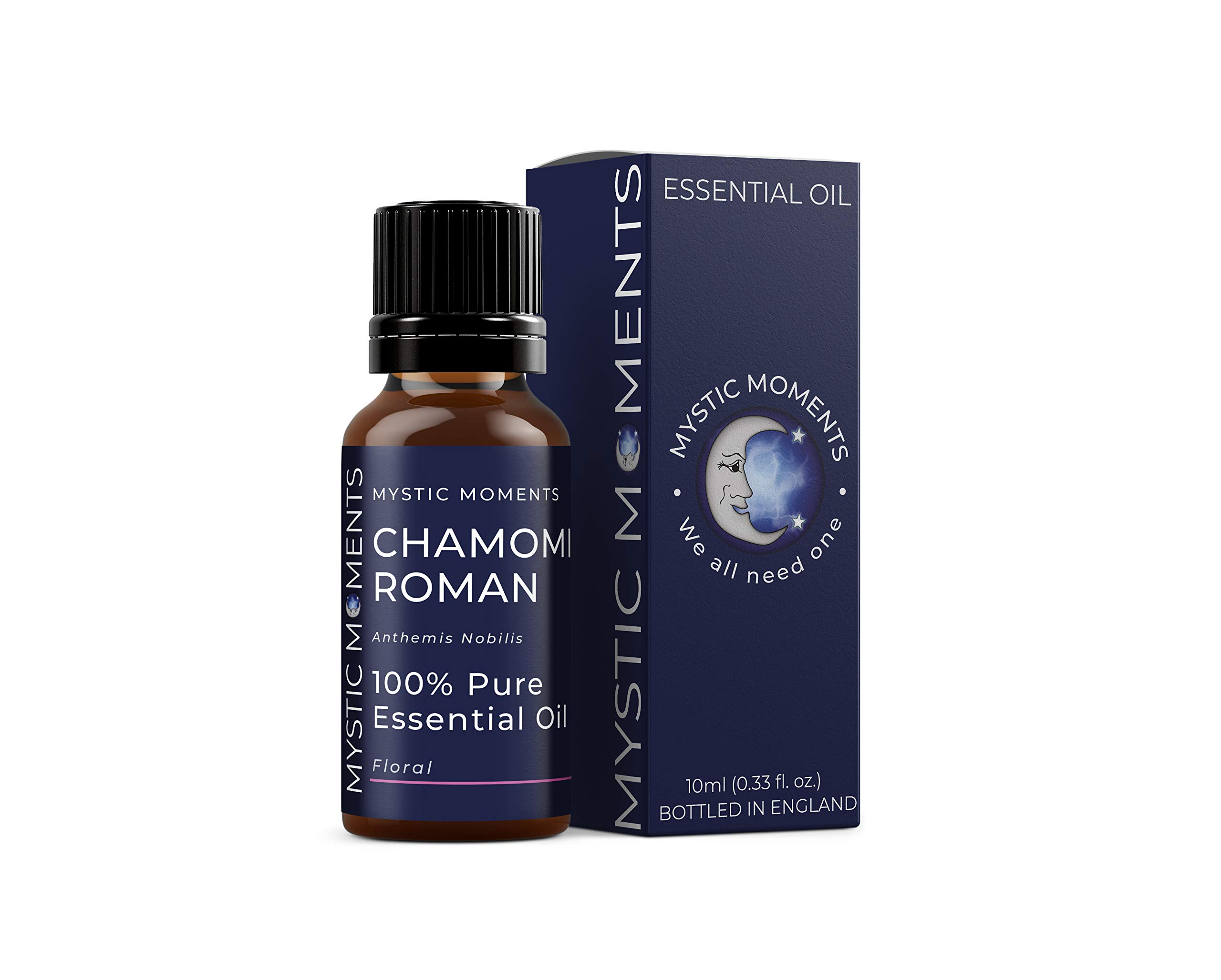 Mystic Moments | Chamomile Roman Essential Oil 10ml | Chamaemelum nobile | Sweet Floral Aroma for Relaxation & Peaceful Home Ambience