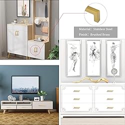 goldenwarm Gold Drawer Handles Square Cabinet Pulls