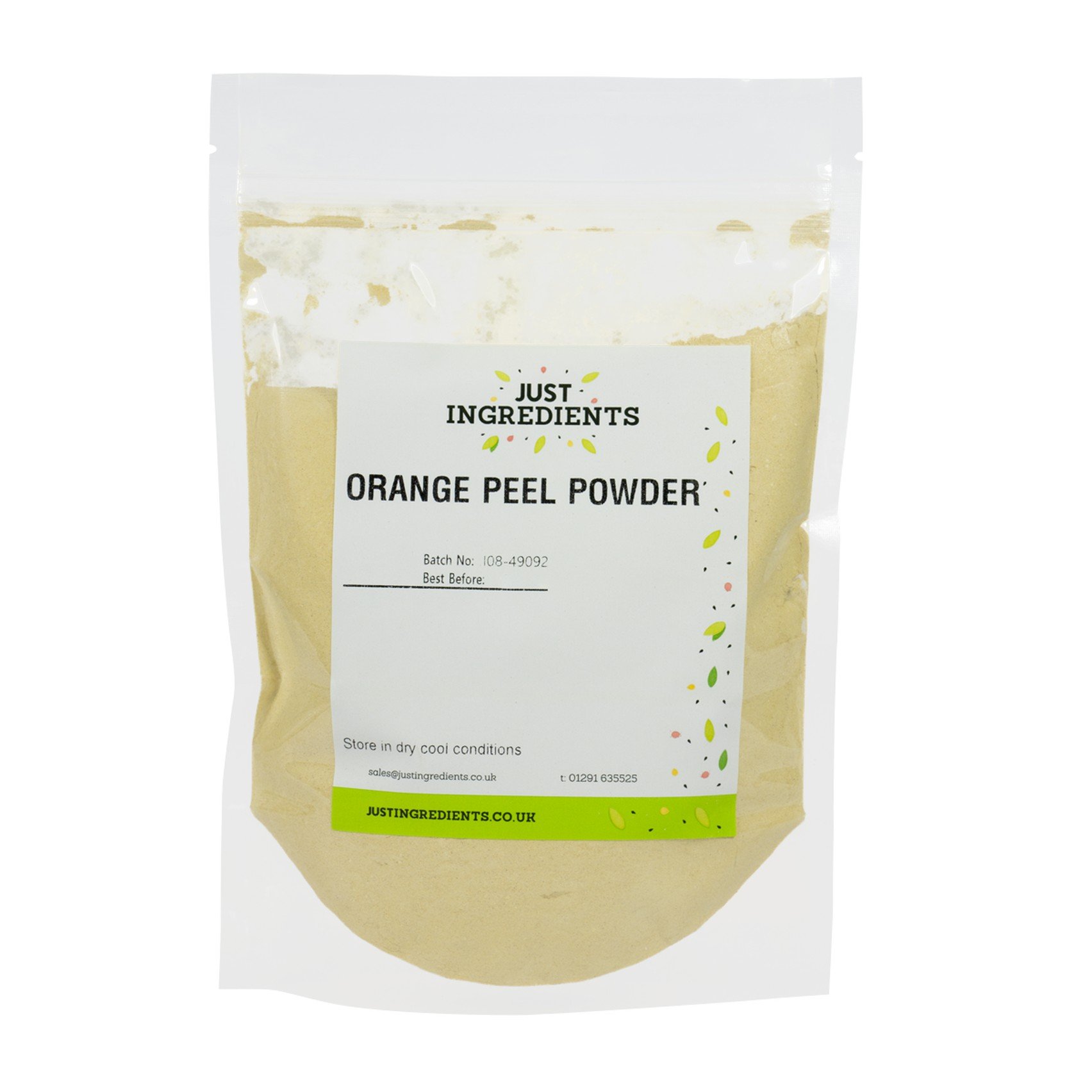 JustIngredients Premier Orange Peel Powder 250 g (Pack of 2)