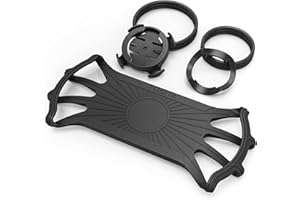 TUSITA 2 in 1 Bike Mount Quick Release, Quarter Turn Compatible with Garmin Edge GPS Computer, iPhone 14 13 12 Pro Max, Samsu