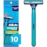 Gillette Sensor2 Plus Pivoting Head Men&rsquo;s Disposable Razors, 10 Count (Pack of 3)