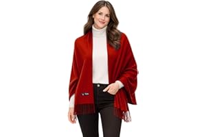Foresters Women’s Cashmere Blend Shawl – Lightweight Soft Winter Wrap for Travel & Everyday Wear Scarf