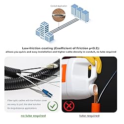 100ft (30 Meters) Uniboot OM3 Fiber LC to LC