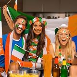 AhfuLife Ireland Flag Tattoos 24 Sheets Temporary Transfers St Patrick's Day view 5
