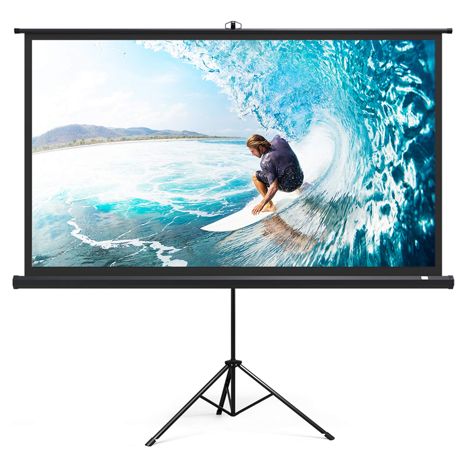 TaoTronics Projector Screen with Stand, TTHP020 Indoor Outdoor Movie