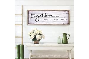 Vintage Wooden Sign for Home,Kitchen,Living Room, Large Wall Sign Farmhouse Wall Decor Wall Art, Freestanding Sign with Sayin