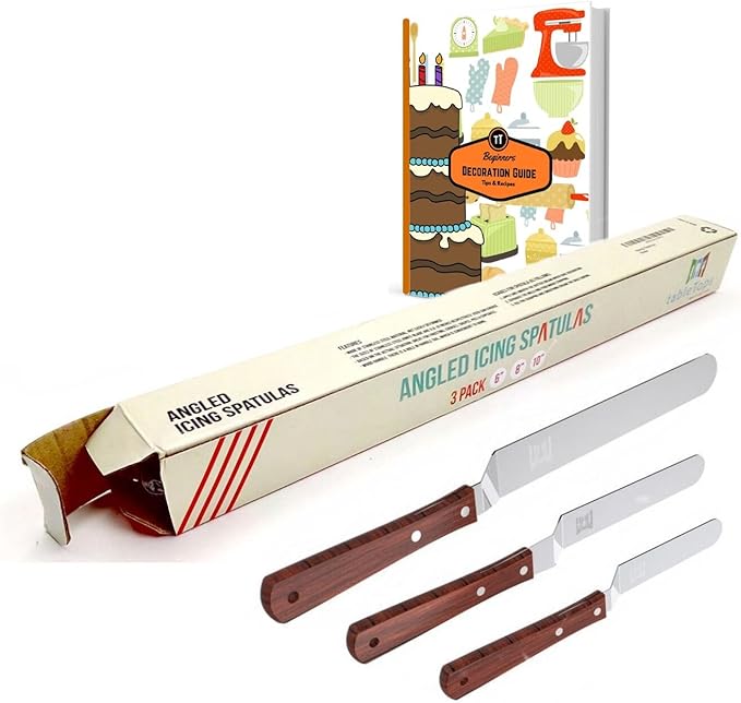 Baker’s Dozen Angled Icing Spatula Set of 3 offset