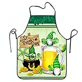 Cafl St Patricks Gnomes lucky Shamrocks Funny Apron