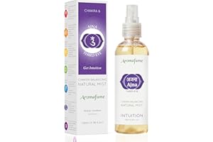 Third Eye Chakra Natural Mist by Aromafume | 100ml/3.3 fl oz | Ajna | Aromatherapy Spray for Chakra Balance | Rose & Juniper Extracts | Essential Oil Spray for Meditation, Yoga, Reiki