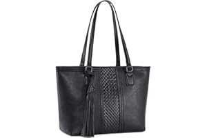 Caitina Tote Bag for Women Vegan Leather Top Handle Satchel Purses and Handbags Women Trendy Hobo Shoulder Bags With Tassels
