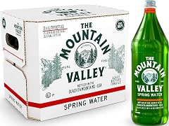 Mountain Valley Water Spring Water 12 Pack, 1 LT | Still Drinking Water with Naturally Balanced Minerals for a Crisp Clean Ta