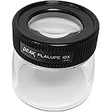 PEAK TS2032 Fixed Focus Loupe, 10X Magnification, 1" Lens Diameter, 1.10" Field View