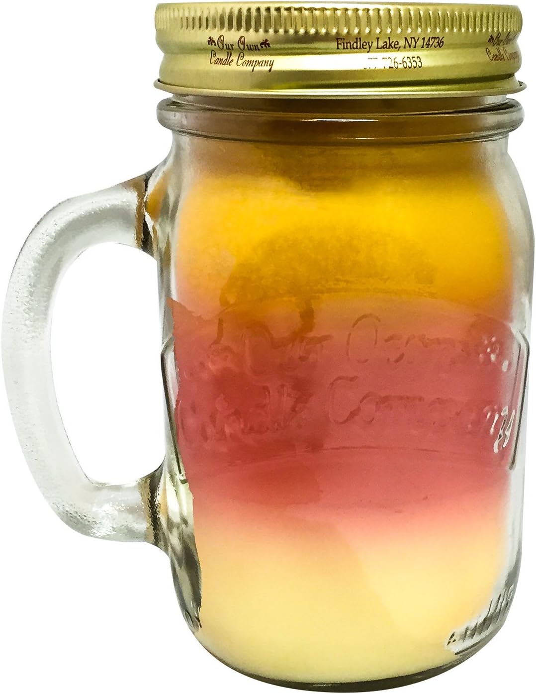 Our Own Candle Company Apple Pie Cinnamon Vanilla Scented 13 Ounce Mason Jar Candle Company, 13 oz: Home & Kitchen