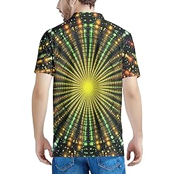HUGS IDEA Sunshine Yellow T-Shirts for Men Colorful
