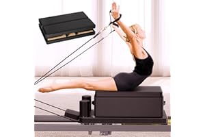 ADDWIN Pilates Reformer, Foldable Reformer Pilates Machine, Pilates Equipment for Home Women Use Gym Workout & Advanced and Beginners Users, Up to 400 lbs Weight Capacity Reformers