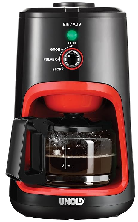 UNOLD 28724 Kaffeeautomat, 0.6 L, 900 W, Schwarz/orange