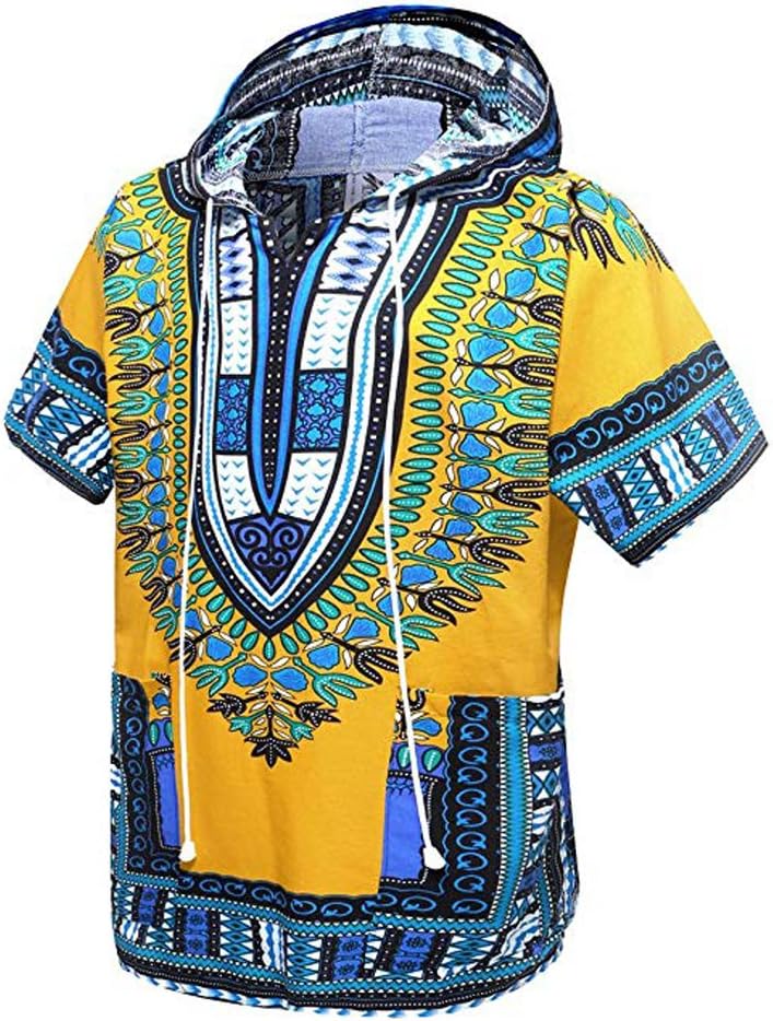 African Dashiki Shirt Unisex Africa Indian Traditional Hoodie Top Clothes One Size fits All