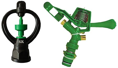 Kisan Kraft KK-IRIS-1320 Female Sprinkler & KK-IRIS-2021 Water Sprinkler (Green) Combo