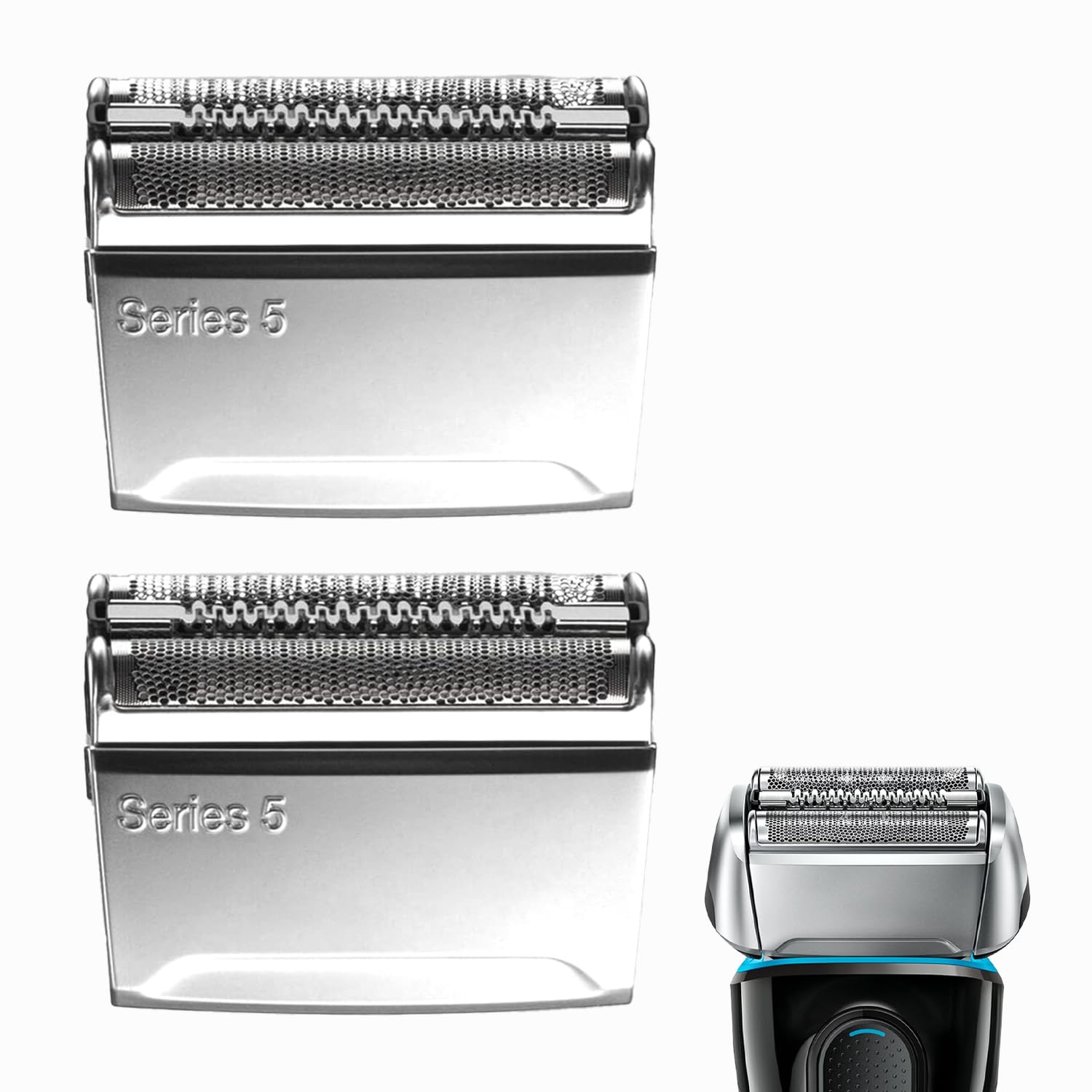 2P Series 5 Replacement Blade Heads, 52S Compatible with Electric Shavers, Wet and Dry Easy to Install, Compatible with Series 5 Replacement Blades and Heads for 5190cc, 5090