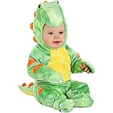 Stegosaurus Costume for Infants, Green Dinosaur Jumper for Babies