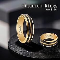 SX.man&sog 6mm Tungsten rings for Men or Women,Two