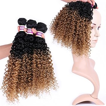 Amazon Com 16 18 20 Synthetic Kinky Curly Hair Weave 70g Hair