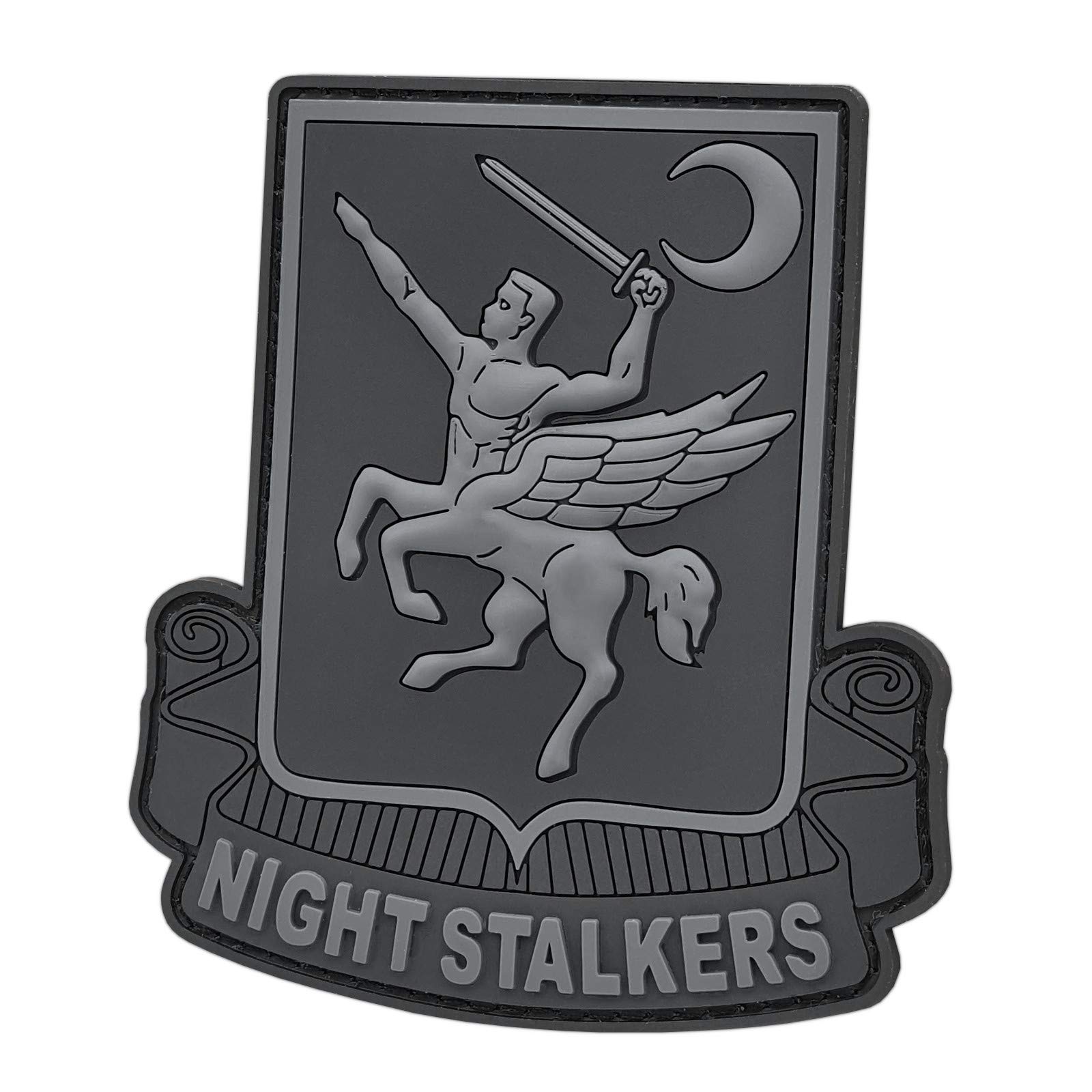Blackout 160th SOAR Night Stalkers Airborne Regiment Operation Red Wings PVC Rubber 3D Fastener Patch