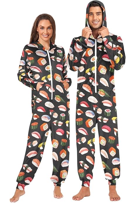 Popcorn Costume Laprad Adult Onesie Pajamas Super Soft Unisex