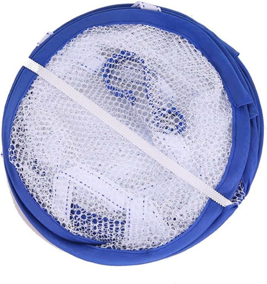 rwu0 Creative Double Layer Portable Windproof Folded Mesh Clothes Hanging Clothes Basket Sweater Drying Rack