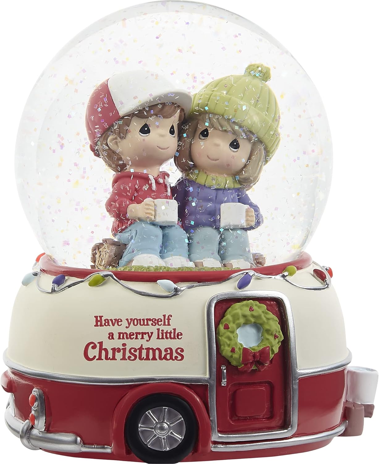 Snow Globes - Precious Moments 221105 “Have Yourself A Merry Little Christmas” Musical Resin/Glass Snow Globe