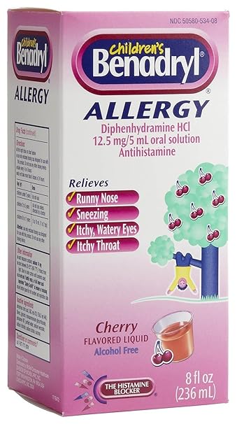 Childrens benadryl suspension