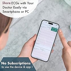 EMAY 6L Portable ECG Monitor | Record ECG and Heart