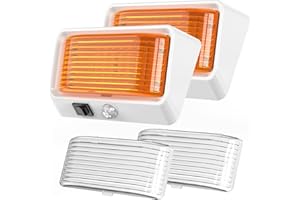 BlueFire RV Exterior LED Porch Light with Motion Sensor – Waterproof, Energy Efficient, Easy Installation, Bright Outdoor LED Lighting for Camper, Trailer, Motorhome (White)