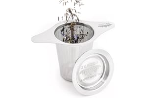 Tea Infuser with Dual-use Coaster Lid