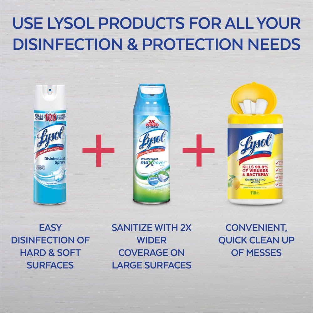 Lysol Disinfecting Wipes, Lemon & Lime Blossom, 160ct: Health & Personal Care