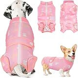 SlowTon Dog Recovery Suit Anti-Licking Medical Onesie with Zipper view 1