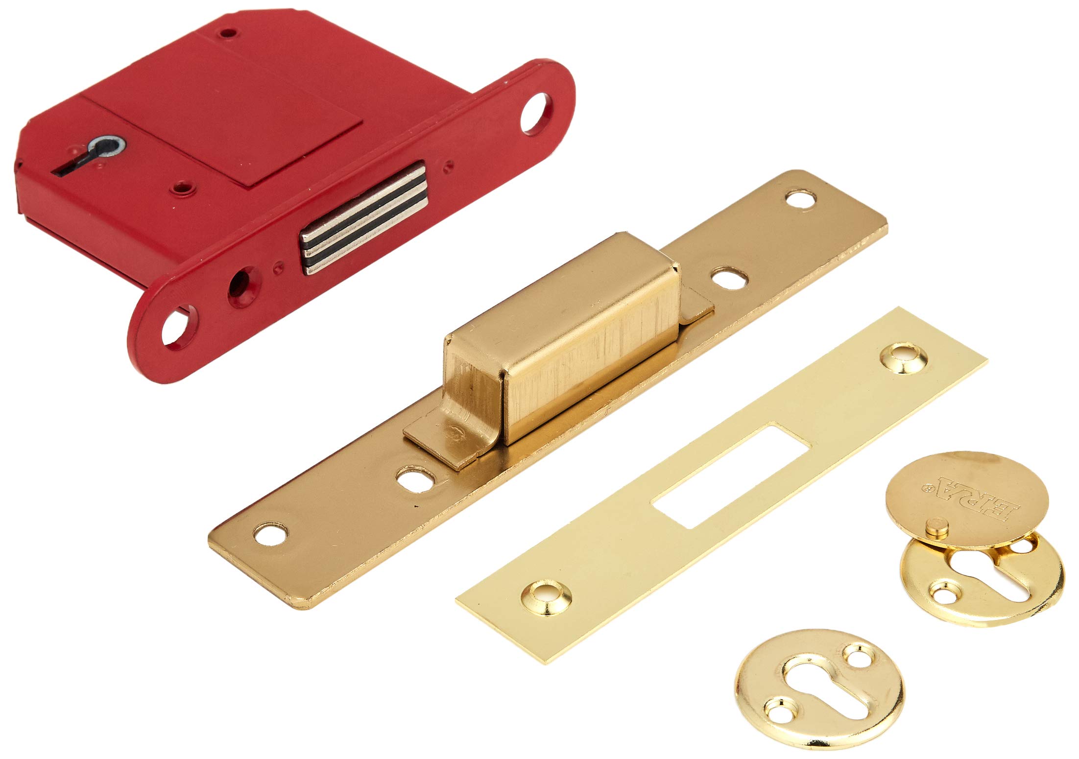 ERA 361-31 BS 3-inch 76mm 5-Lever Maximum Security Mortice Deadlock with Brass Effect