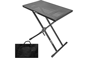 AXA AXCESSABLES AxcessAbles Light Weight Portable DJ Table Stand with Gig Bag | X Style Keyboard Stand, Tabletop DJ Desk with Travel case | DJ Table Stand Laptop, Controller | Midi Keyboard Stand & Synth Stand
