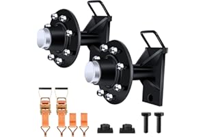 2 Pack Shipping Container Wheels 8x6.5 Lug, May Moves 9200 pounds 20ft-45ft Container, Shipping Container Wheels kit, with Ra