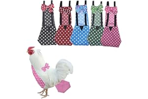 LATIOBRO Chicken Diapers Hens Reusable Poultry Nappies Washable Waterproof for Geese Pet Ducks Parrots Cockatiel Pet Birds