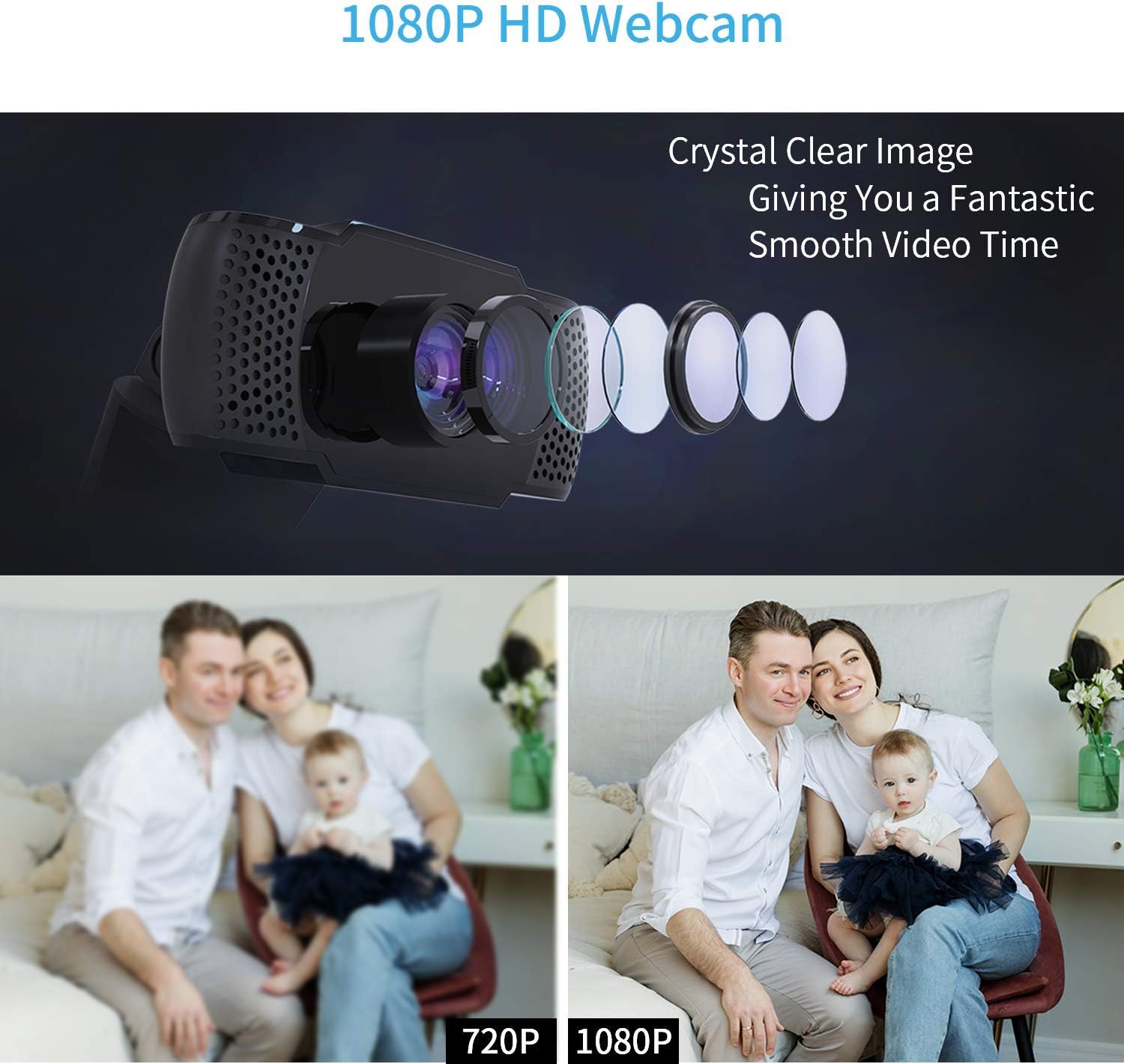 wansview webcam with microphone 1080p